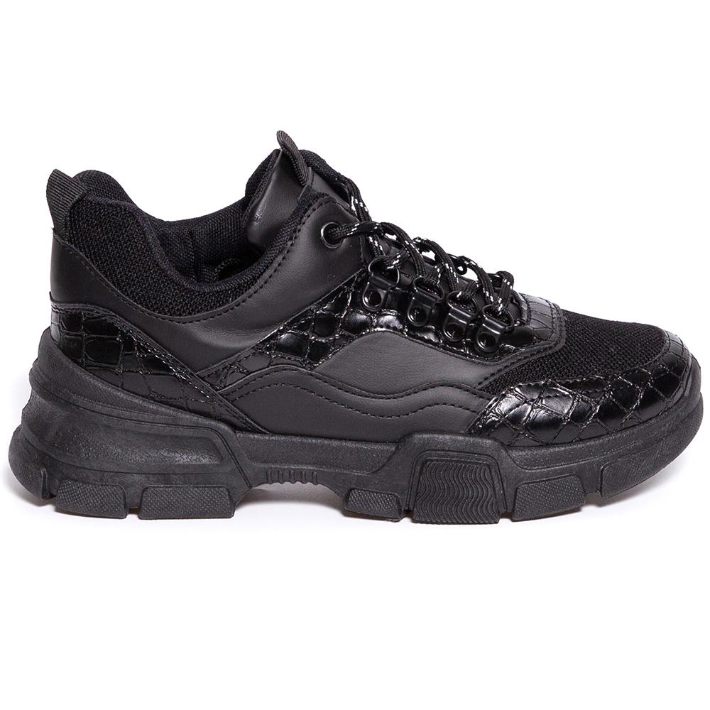 Pantofi sport dama Soona, Negru, Negru