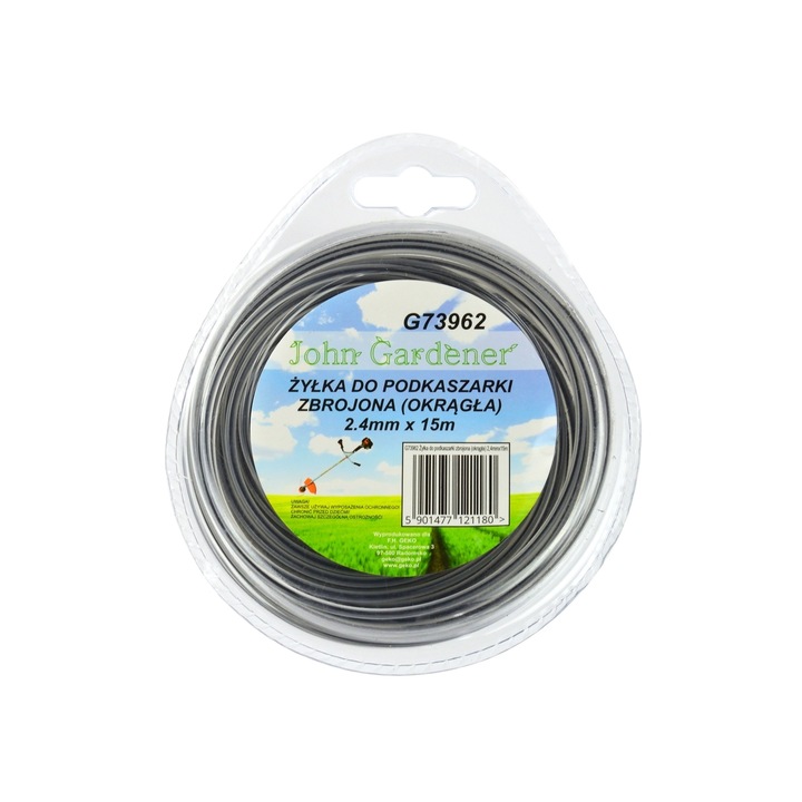 Fir pentru taiere cu profil rotund 2.4mm x 15m, GEKO G73962