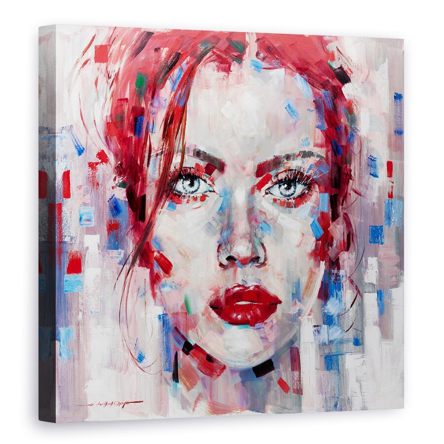 Tablou canvas - Diverse, Oameni, Femeie, Colorat, Pictura Ii, 100 x 100 cm