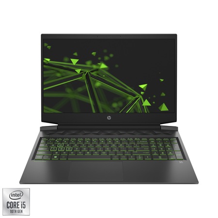 Laptop Gaming HP Pavilion 16-a0046nq cu procesor Intel® Core™ i5-10300H pana la 4.50 GHz, 16.1", Full HD, 8GB, 512GB SSD, Nvidia GeForce RTX 2060 6GB Max-Q, Free DOS, Black