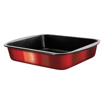 Tava dreptunghiulara pentru copt Berlinger Haus, din otel carbon, 35 x 27 x 6.5 cm, rosie Tava dreptunghiulara pentru copt Berlinger Haus, din otel carbon, 35 x 27 x 6.5 cm, rosie