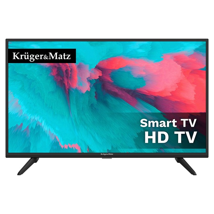 Televizor SMART Kruger&Matz 32 inch HD TV, DVB-T2 / S2 H.265, Clasa A