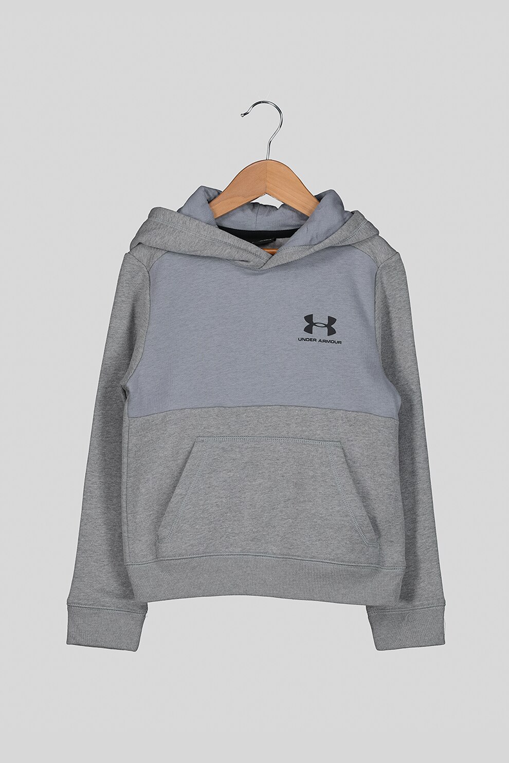 Under Armour, Hanorac lejer cu buzunar kangaroo, Gri