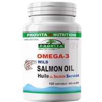 Supliment alimentar Omega 3 Ulei de somon salbatic de pacific 1000 mg, 100 caps, Provita Nutrition
