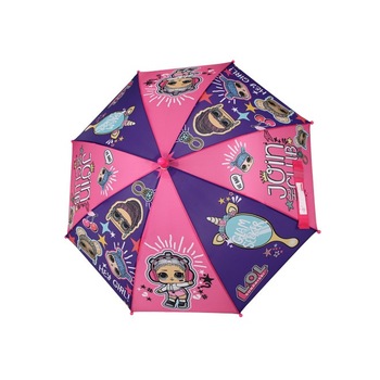 Umbrela manuala, 42 cm, cu inchidere cu siguranta, LOL Surprise Umbrela manuala, 42 cm, cu inchidere cu siguranta, LOL Surprise