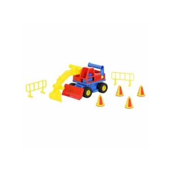 Set Utilaj Tip Excavator cu accesorii ,8 piese,29x16x16 cm Set Utilaj Tip Excavator cu accesorii ,8 piese,29x16x16 cm