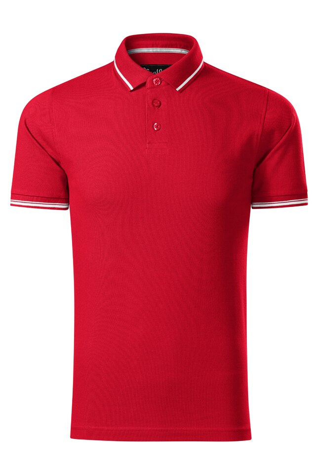 Tricou polo premium de barbati, Perfection Plain, Formula red