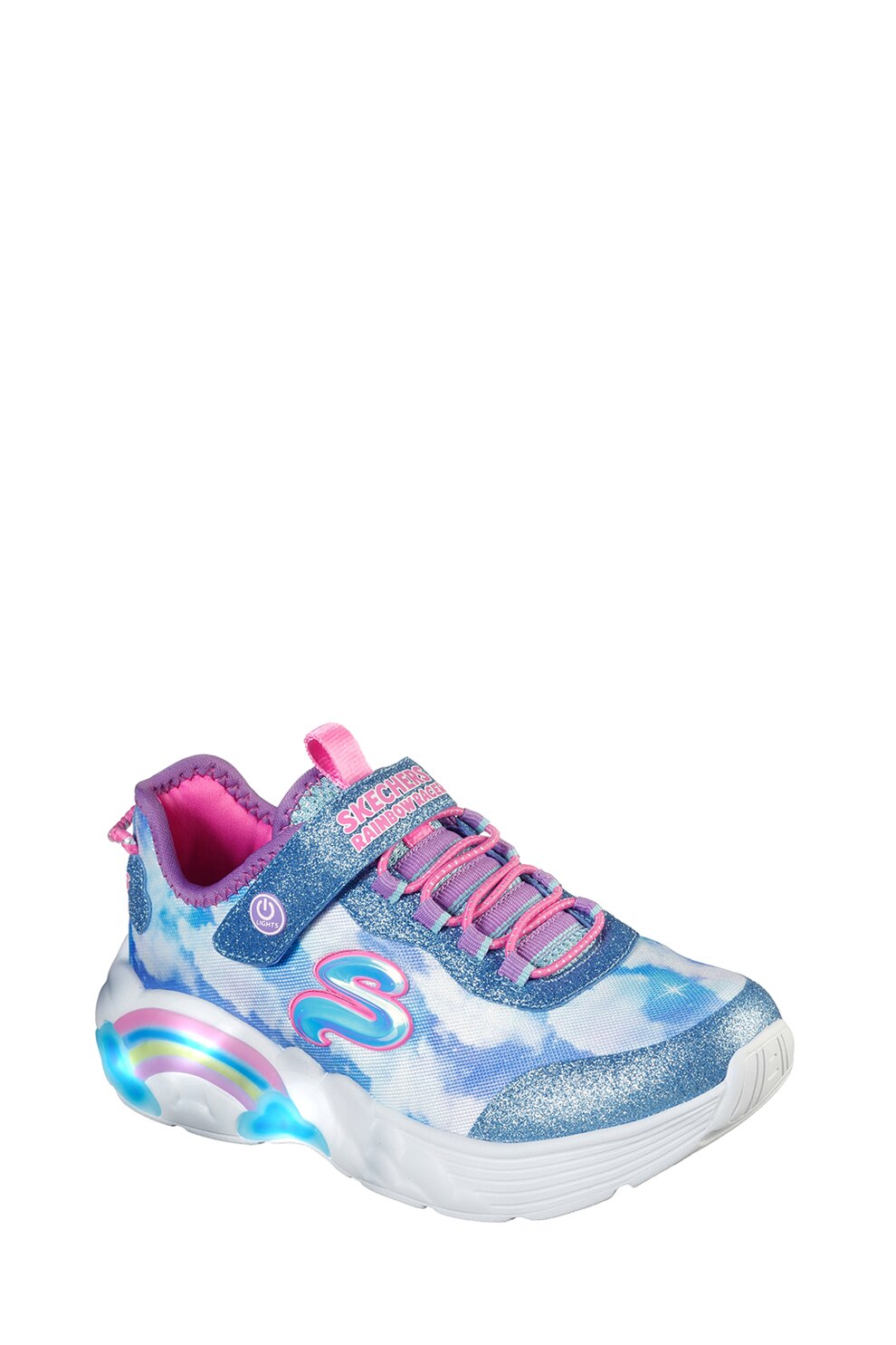Skechers, Спортни обувки Rainbow Racer с LED светлини - eMAG.bg