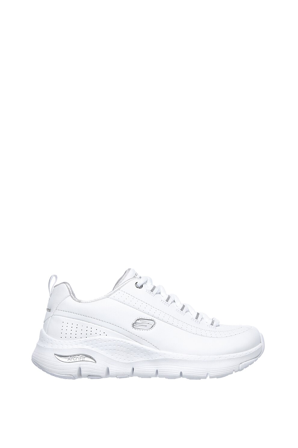 Skechers, Pantofi sport wedge de piele Arch Fit - Citi Drive
