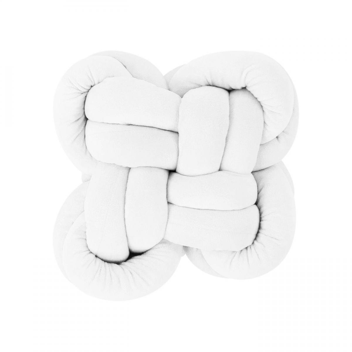 Perna decorativa, model alb, bej, Knot - Butopea