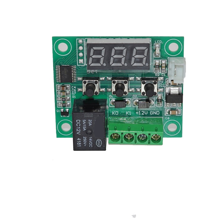 Digitális termosztát kijelzővel és vezérlőrelével XH-W1209 OKY3065-2