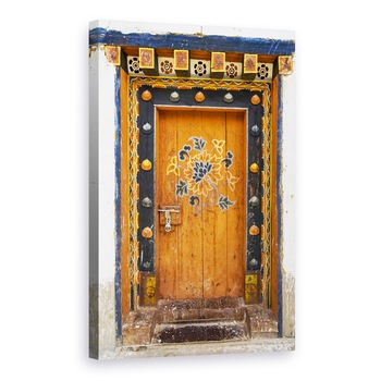 Tablou canvas - Usi Ornamentate, Maro, Negru, Aurit, 40 x 60 cm Tablou canvas - Usi Ornamentate, Maro, Negru, Aurit, 40 x 60 cm