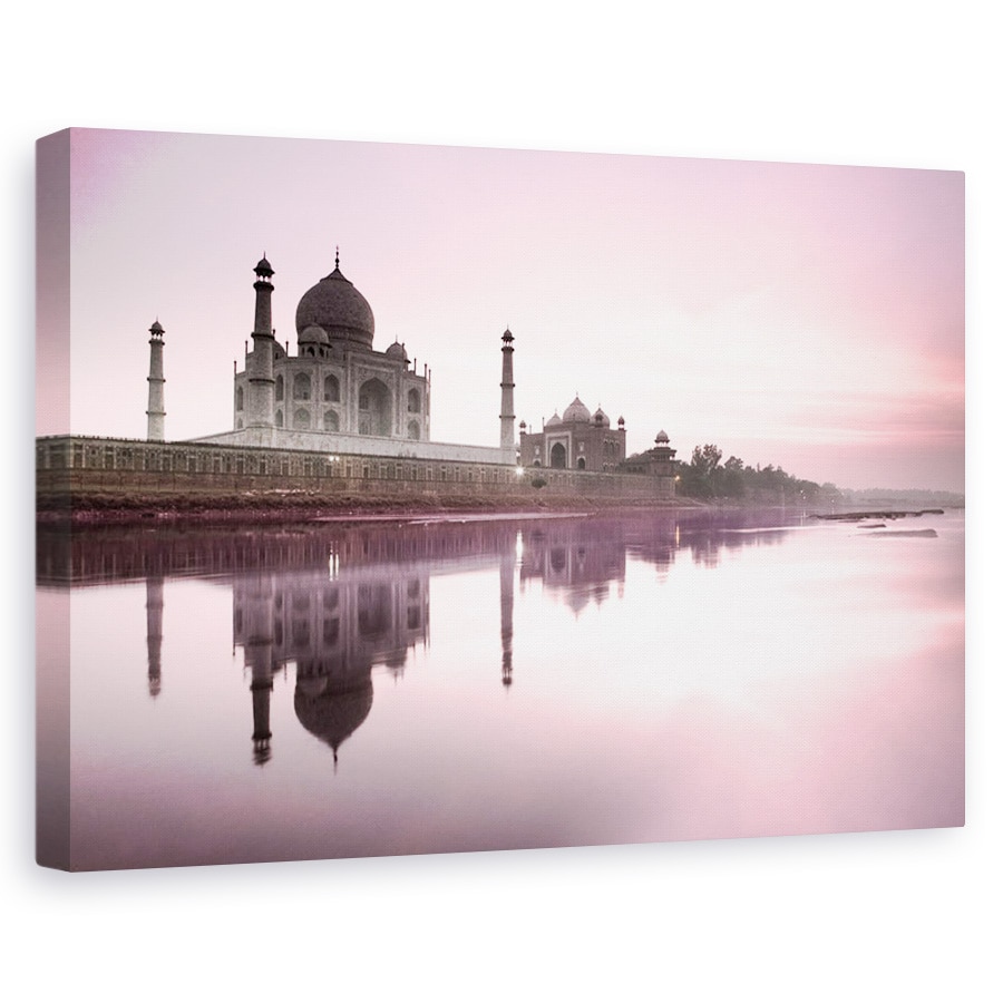 Tablou canvas - Cladiri, Taj Mahal, Yamuna, India, 40 x 60 cm