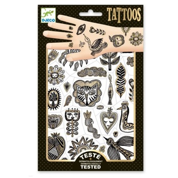Set tatuaje Chic auriu, Djeco Set tatuaje Chic auriu, Djeco