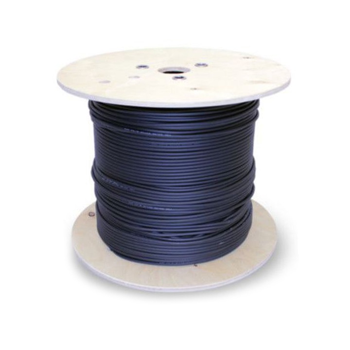 PNI SOL06N nap csatlakozó kábel, 6 mm-es, UV-védelemmel, 10 méter, fekete