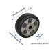 Roata pentru transpaleti, cauciuc elastic, diametru 160 mm, 350 kg, EAK160/50-20, Rolpack