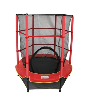 Trambulina copii cu plasa de protectie NOVOKIDS™ 55 Safety Trampoline, Pentru interior si exterior, Diametru 140 cm, Husa protectie ploaie inclusa, Inaltime 160 cm, Rosu Trambulina copii cu plasa de protectie NOVOKIDS™ 55 Safety Trampoline, Pentru interior si exterior, Diametru 140 cm, Husa protectie ploaie inclusa, Inaltime 160 cm, Rosu