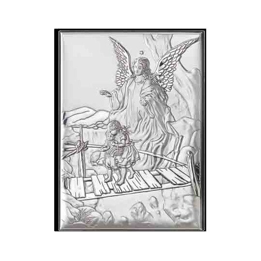 Icoana Argint Ingerul Pazitor 9X13cm ClassGifts