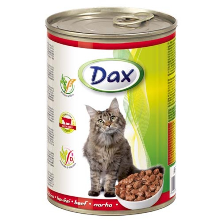 Dax konzerv macskáknak 415g marhahúsos