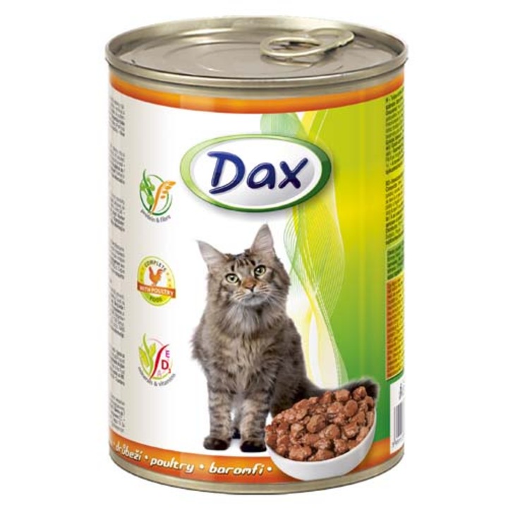 Dax konzerv macskáknak 415g csirkés