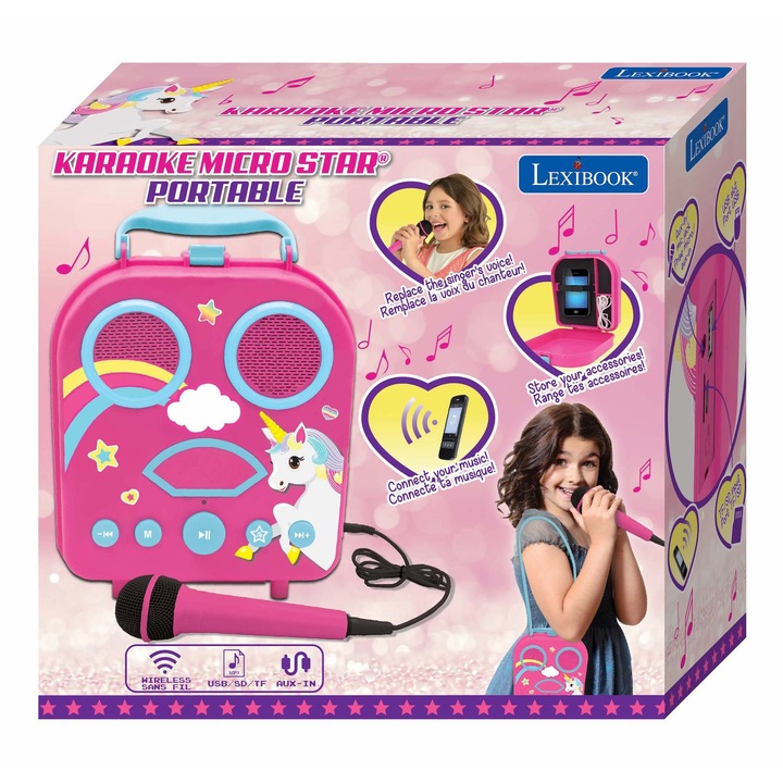 Lexibook: Karaoke szett - egyszarvú