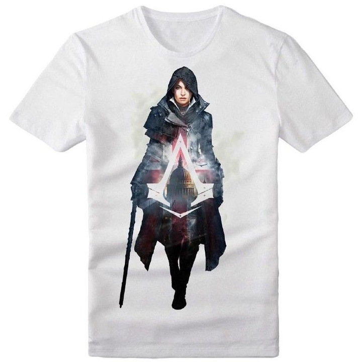 Tricou Assassins Creed Syndicate Evie Frye White Marimea M
