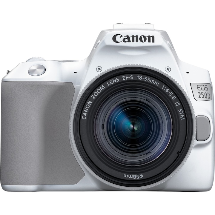 Canon EOS 250D DSLR fényképezőgép + 18-55 mm IS STM objektív, fehér