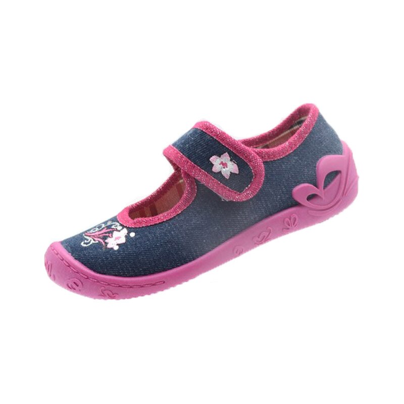 Pantofi profilactici din panza pentru fete 3F 3FN3, Albastru