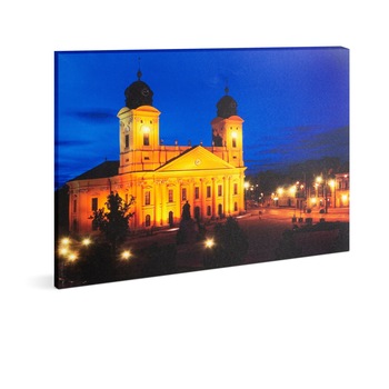 Tablou cu Iluminare LED, Debretin Ungaria, Baterii 2xAA, 38x48cm Tablou cu Iluminare LED, Debretin Ungaria, Baterii 2xAA, 38x48cm