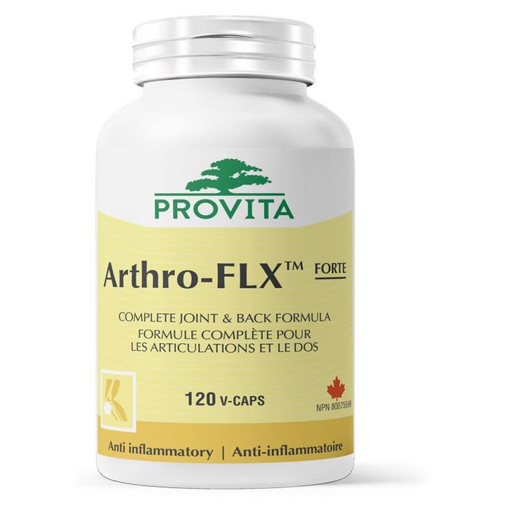 Arthro-FLX forte, 120 caps, Provita Nutrition, adjuvant artrita, osteoartrita, artroza, discopatie, hernie de disc, lombosciatica