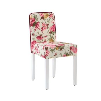 Scaun pentru copii, tapitat cu stofa cu picioare din lemn Summer Chair With Flower Scaun pentru copii, tapitat cu stofa cu picioare din lemn Summer Chair With Flower