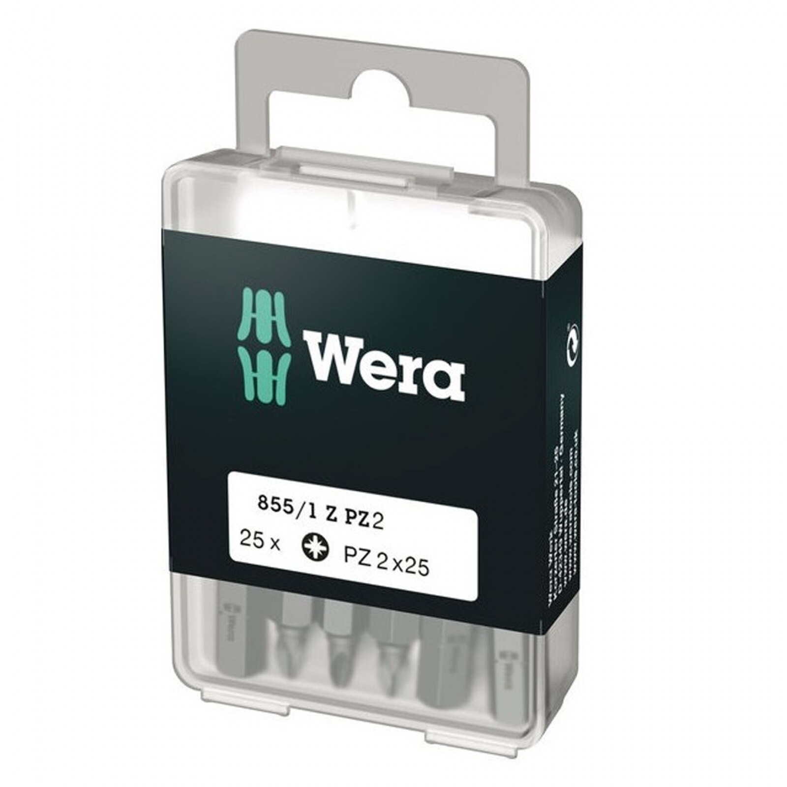 Biti pentru surubelnite Pozidrive Wera WERA05072404005, PZ2X25 mm, 25 bucati