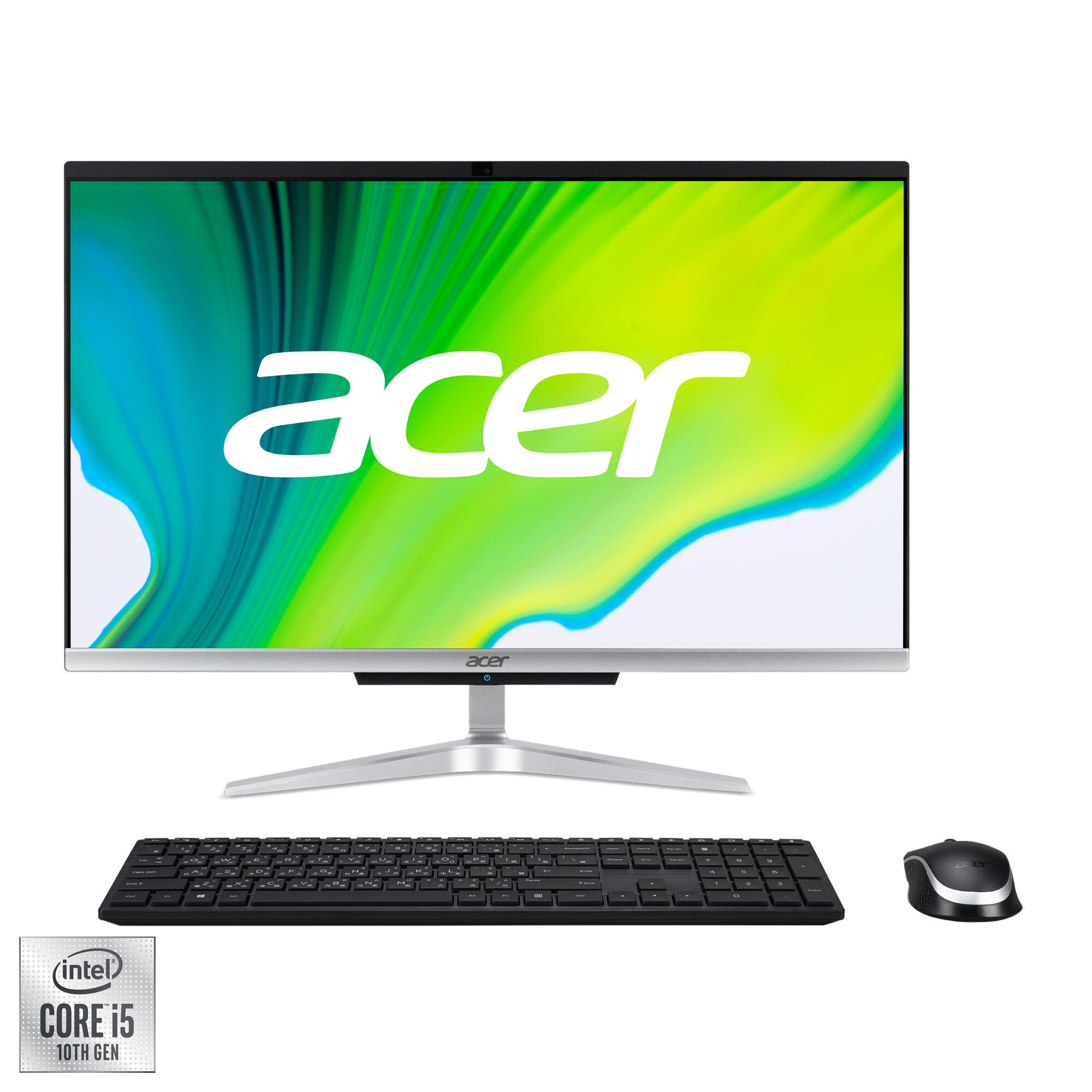 Sistem All-in-One Acer Aspire C24-963 cu procesor Intel® Core™ i5-1035G1 pana la 3.60 GHz, Ice Lake, 23.8