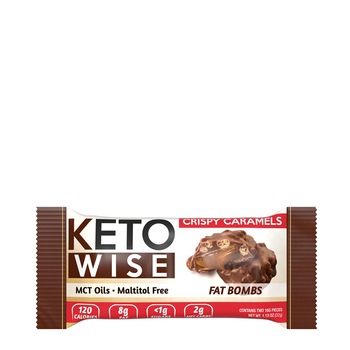 Prajitura cu aroma de caramel, GNC Keto Wise Fat Bombs, 32 G Prajitura cu aroma de caramel, GNC Keto Wise Fat Bombs, 32 G