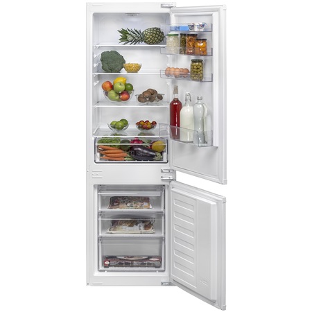 Combina frigorifica incorporabila Beko BCSA285K3SN, 271 l, Clasa F, XXL Bottle holder, Clasa F, H 177.5 cm, Alb