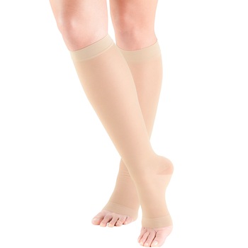 Ciorapi compresivi pana la genunchi, Marime L, Compresie mare 30-40