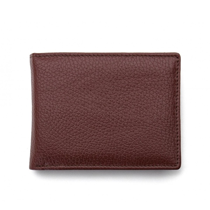 Мъжки портфейл Magazinul De Genti, модел S105, кафяв