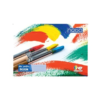Bloc desen NEBO , A4 , 170 g , 16 file , Premium , Brushes , Robentoys Bloc desen NEBO , A4 , 170 g , 16 file , Premium , Brushes , Robentoys