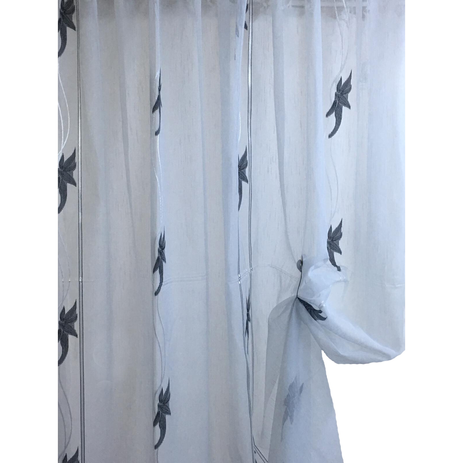 Perdea alba 600x245cm cu rejansa by Liz Line - RD176