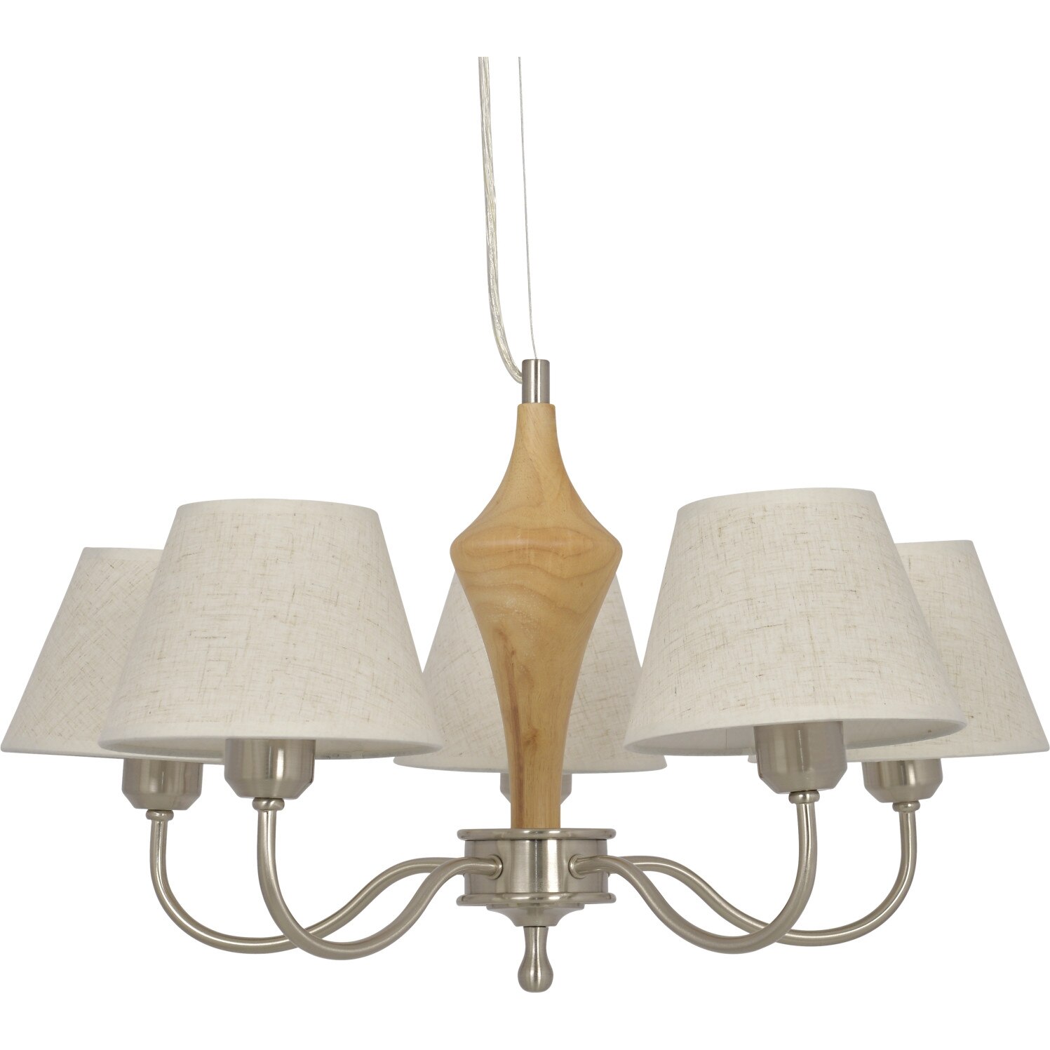 Candelabru Klausen Fausta 5, Alb, KL 0079, E14, 5x7 W