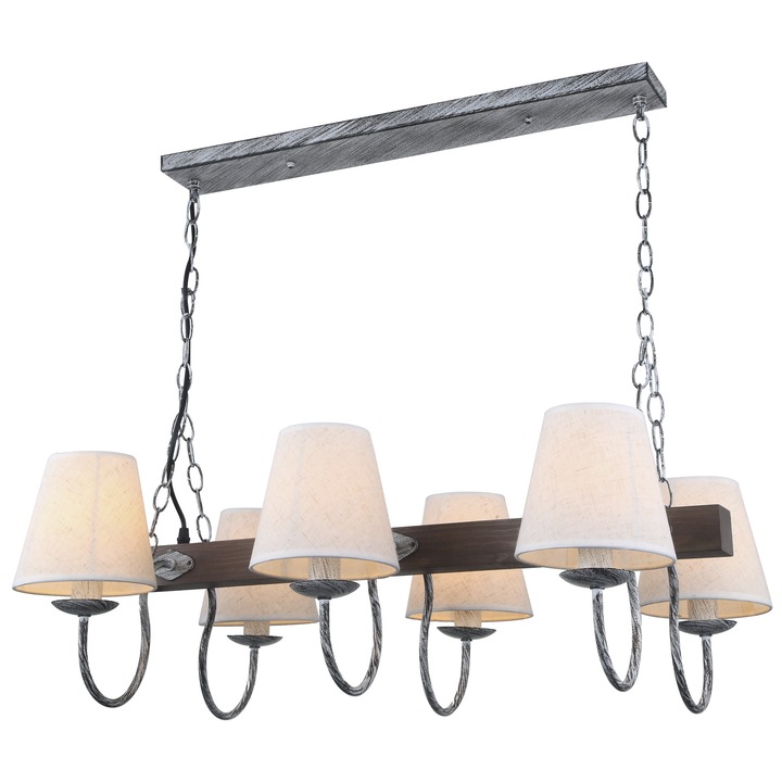 Candelabru Klausen Epoca 6, Crem, KL 6397, E14, 6x7 W