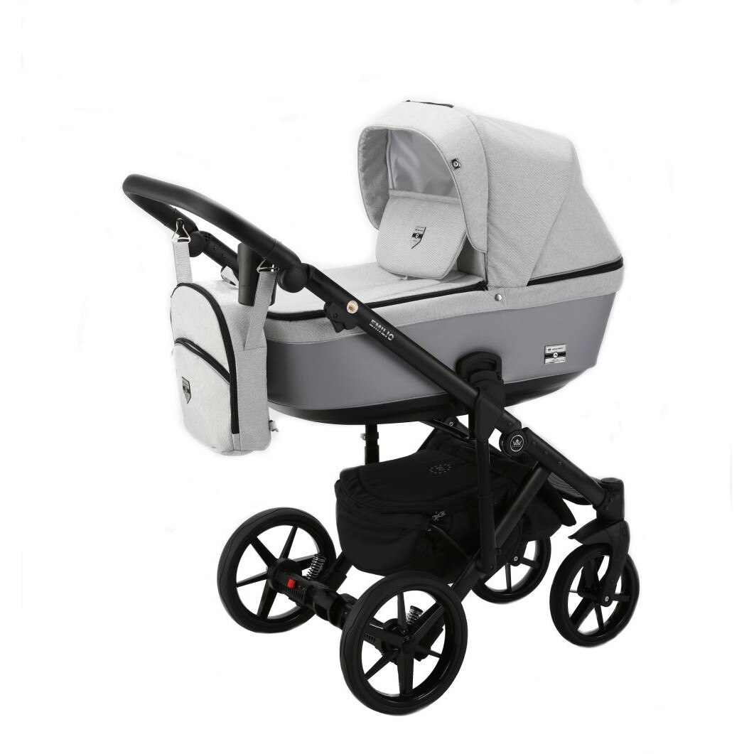 Carucior copii 3 in 1 Emilio Adamex Grey Style EM269