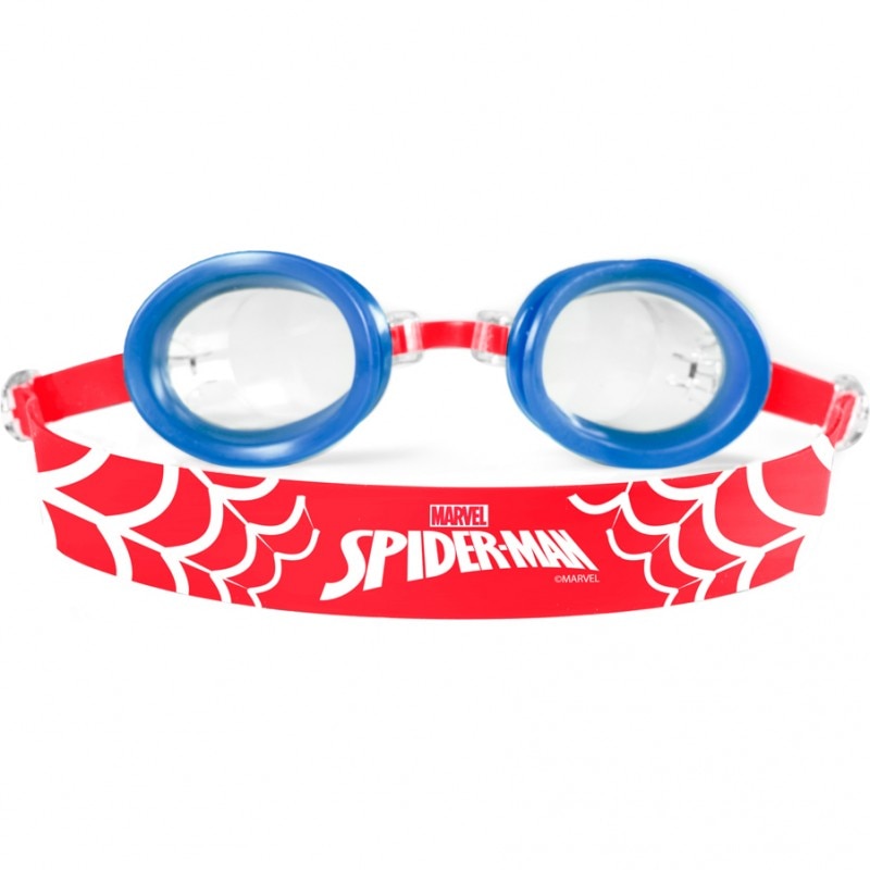 Ochelari inot Spiderman Seven, silicon, lungime reglabila, marime universala, 3 ani+, Rosu/Albastru