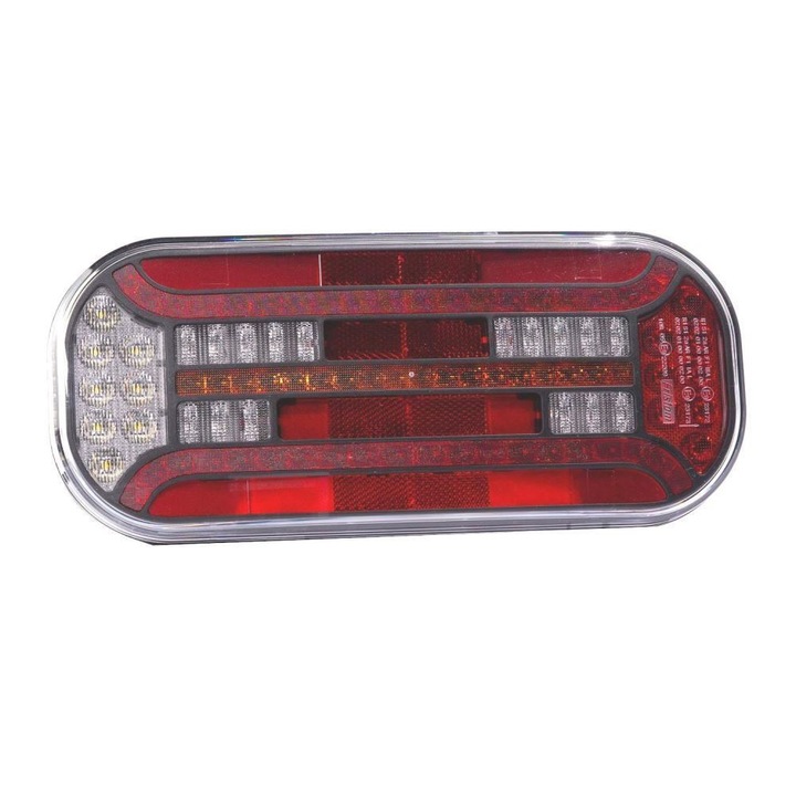 Lampa spate 302x130, LED, 6 functii, cu ceata si mers inapoi, cu semnalizare dinamica, stanga FT-600 L Fristom