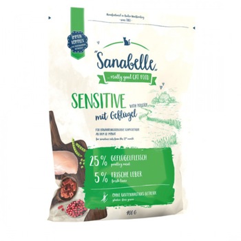 Hrana uscata pentru pisici Sanabelle Sensitive cu pui 400 g Hrana uscata pentru pisici Sanabelle Sensitive cu pui 400 g