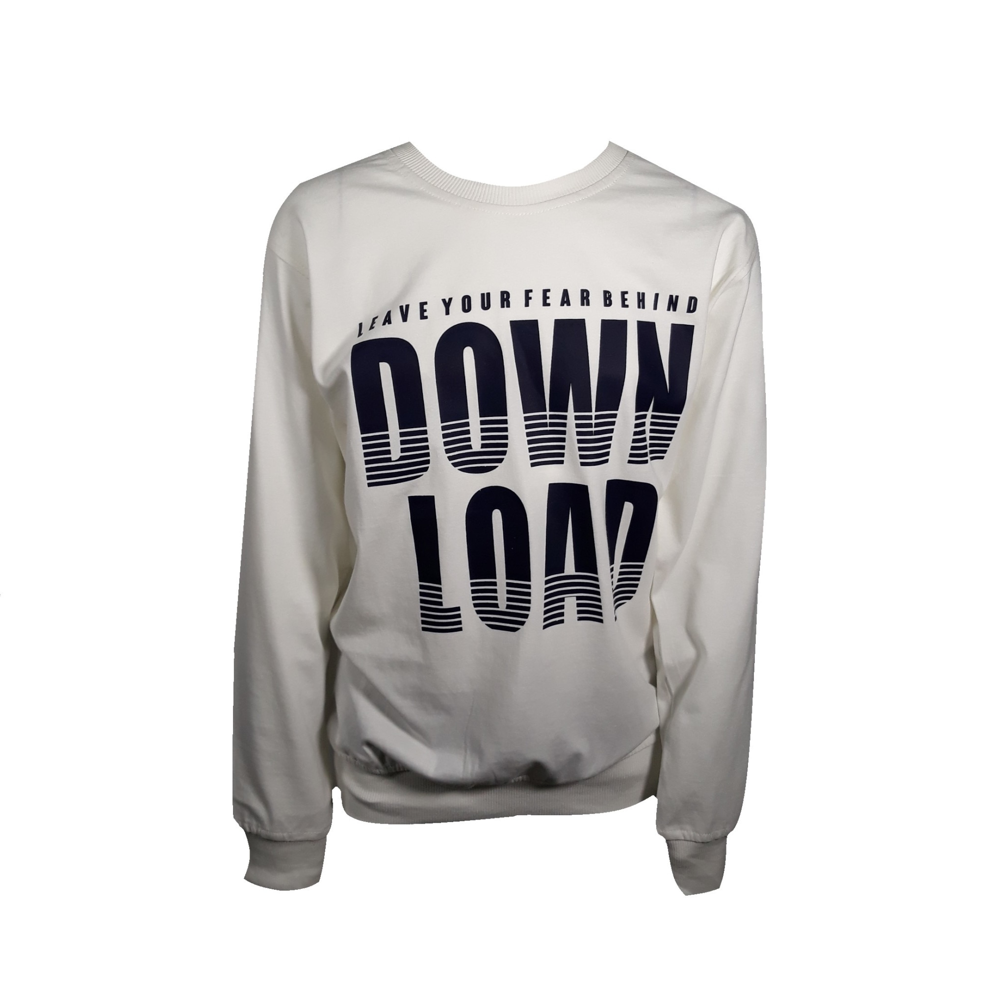 Bluza baieti, alba, din bumbac , cu imprimeu pe piept si pe spate, Alb