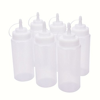 Dozatoare sos, transparente, 490 ml, set 6 bucati Dozatoare sos, transparente, 490 ml, set 6 bucati