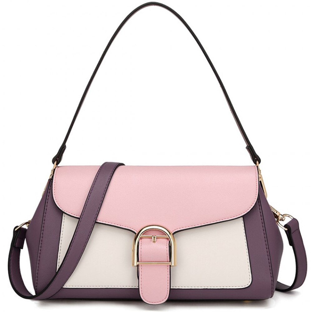 Geanta de mana pentru dama, piele eco, LH2018PE/PK, mov roz