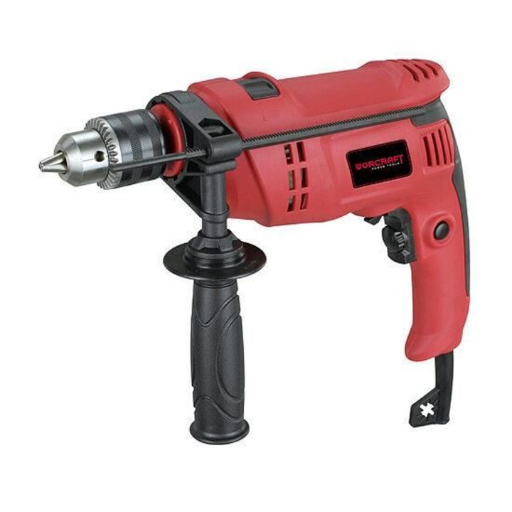 Masina de gaurit, insurubat (bormasina), cu percutie, 800 W, mandrina 1.5-13 mm, Worcraft​​​​​​​