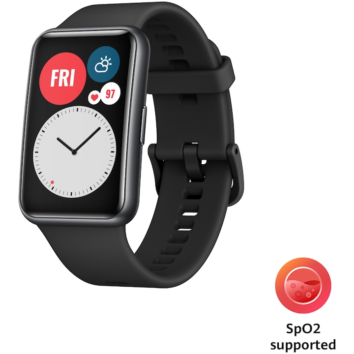 Часовник Smartwatch Huawei Watch Fit, Silicone Strap, Graphite Black